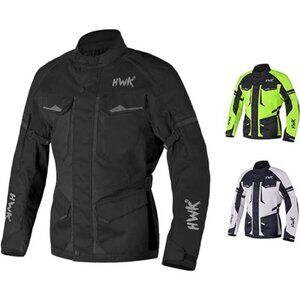 Motorcycle Jacket for Men Adventure/Touring with Protection Armor (Black, Large)
